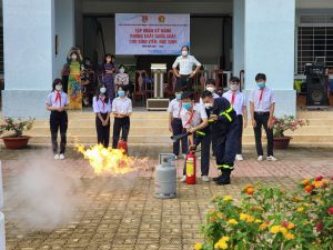Tập huấn kỹ năng PCCC tại trường học
